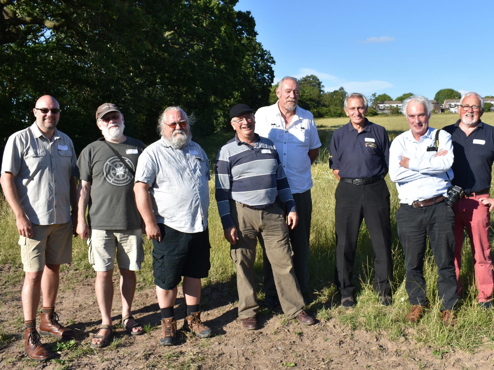 Front row: Michael Livingston, Robert Woosnam Savage, Kelly DeVries, Chas Jones. Battle of Fulford 1066, project. Robert Philpott. Archaeologist. Others in group are WA members.