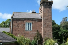 The tower at Brimstage Hall.
