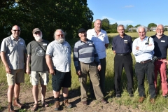 Front row: Michael Livingston, Robert Woosnam Savage, Kelly DeVries, Chas Jones. Battle of Fulford 1066, project. Robert Philpott. Archaeologist. Others in group are WA members.