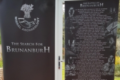 Wirral Archaeology banner relating  the ‘battle of Brunanburh’ poem.